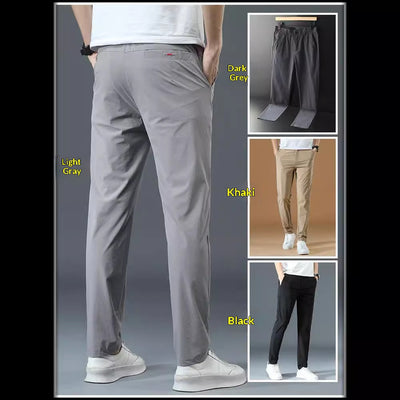 Pantalones Rectos con Cintura Elástica para Hombre - Image 4