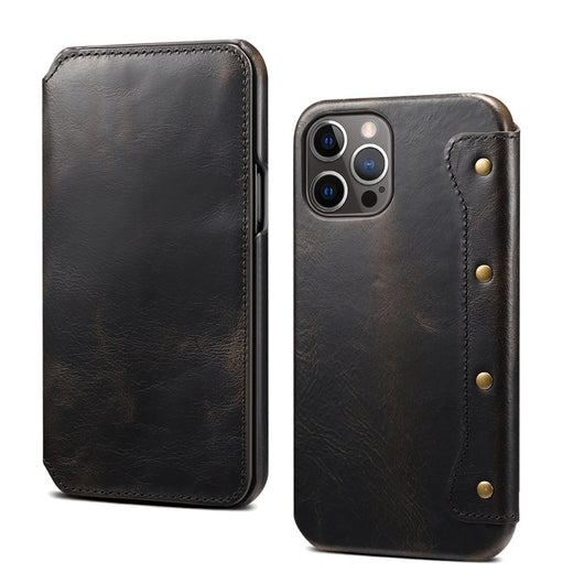 Funda Flip de Cuero Genuino con Ranuras para Tarjetas - Image 3