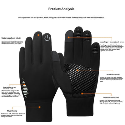 Guantes Térmicos para Motociclista con Forro Polar y Agarre Antideslizante - Image 3