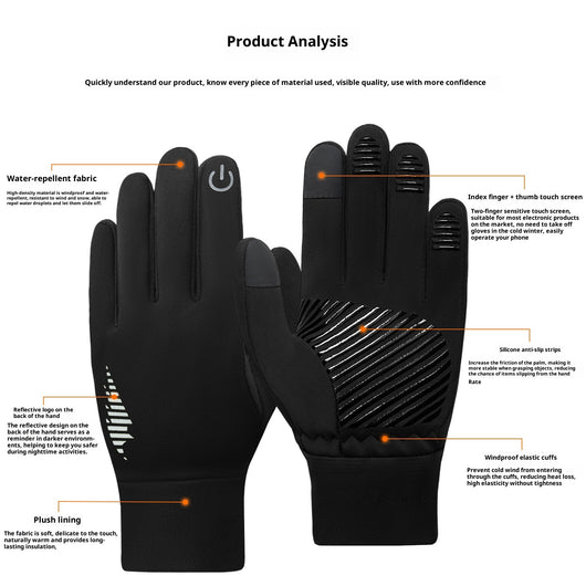 Guantes Térmicos para Motociclista con Forro Polar y Agarre Antideslizante - Image 3