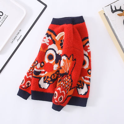 Suéter Infantil con Estampa de Tigre - Pullover Cómodo para Niños - Image 5