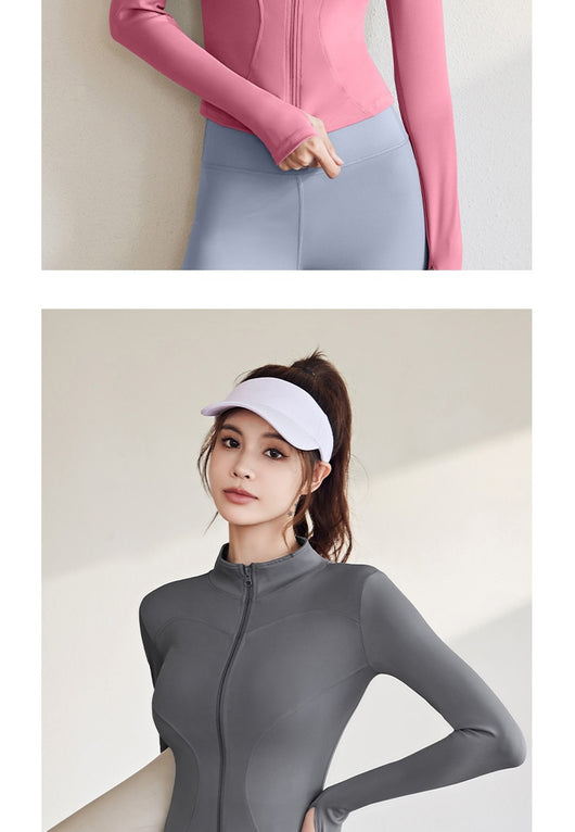 Chaqueta Deportiva Mujer Manga Larga Ajustada para Running, Fitness y Yoga - Image 33