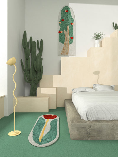 Tapete Tulipán para Dormitorio de Niñas - Alfombra Infantil de Cabecera