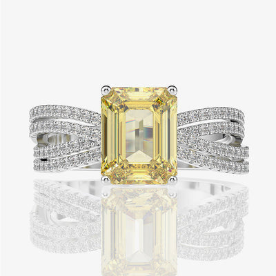 Anillo de Plata 925 Lujo con Diamante Simulado de 4.5 Quilates - Image 2