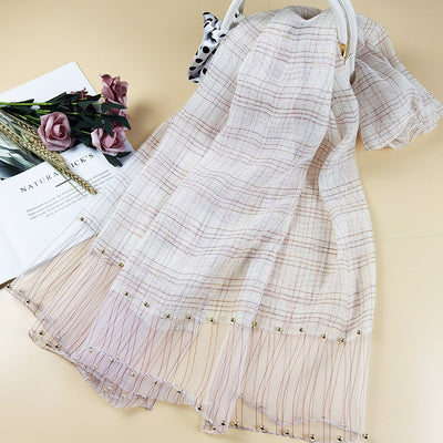 Pañuelo de Seda Elegante con Protección Solar y Aroma - Image 2