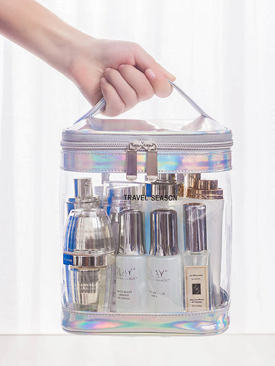 Bolsa de Cosméticos Transparente de Gran Capacidad Impermeable - Image 9