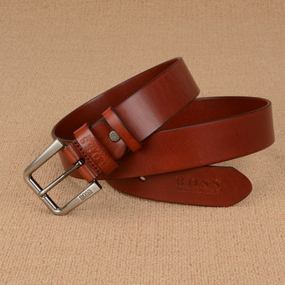 Cinturón de Cuero Genuino para Hombre con Hebilla de Pasador - Image 17