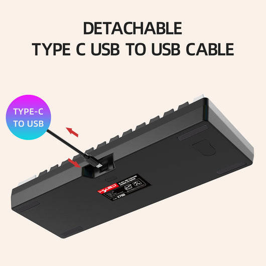 Teclado Membrana 61 Teclas con Cable Simple - Image 11