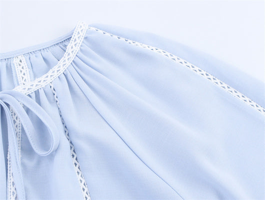 Blusa Elegante con Encaje y Mangas Linterna - Image 10