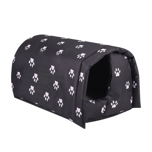Casa para Gatos de Exterior con Tela Oxford Impermeable y Protección Solar - Image 9