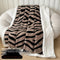 Manta Solteiro 100 x 150 cm Estampa de Zebra e Camelo