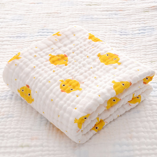 Toalla de Baño para Bebé con Acolchado Seersucker de Seis Capas - Image 28
