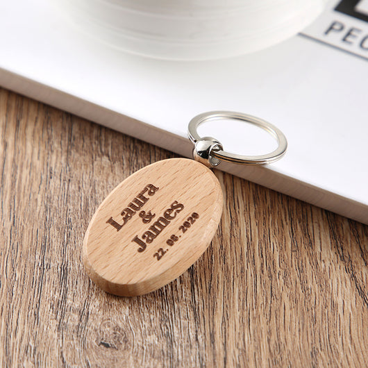 Llavero Personalizado de Madera con Grabado de Nombre - Image 5