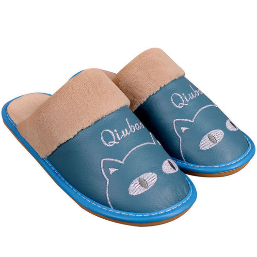 Pantuflas Cálidas para Familia - Diseño Antideslizante Cuero y Lana - Image 3