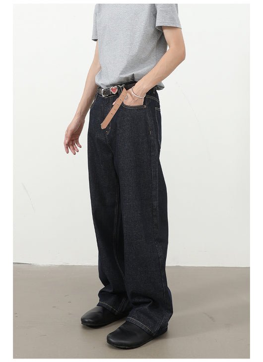 Jeans Retro Holgados con Cintura Elástica Estilo Coreano para Hombre - Image 25