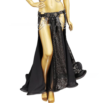 Falda de Baile con Lentejuelas y Abertura Elegante para Mujer - Image 13