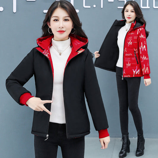 Chaqueta Acolchada Reversible de Plumón para Invierno Mujer - Image 2
