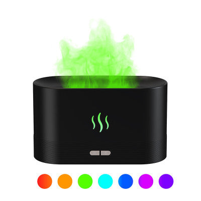 Difusor Ultrasónico con Efecto Llama LED RGB y Aromaterapia - Image 7