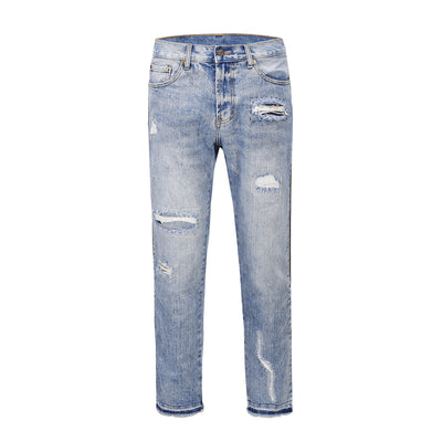Jeans con Cierre Lateral y Rotos para Hombre y Mujer - Image 9