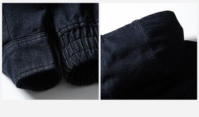 Chaqueta Denim Vintage con Capucha y Cierre para Hombre y Mujer - Estilo Casual Deslavado - Image 17