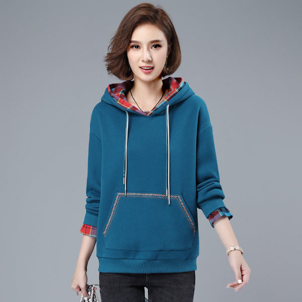 Suéter Acolchado de Terciopelo para Mujer - Otoño e Invierno