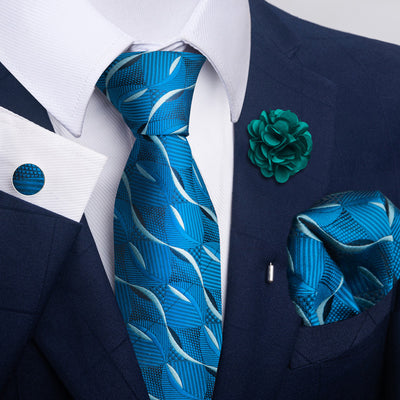 Combo Corbata, Traje y Pañuelo de Bolsillo para Hombre - Juego 8 - Image 55