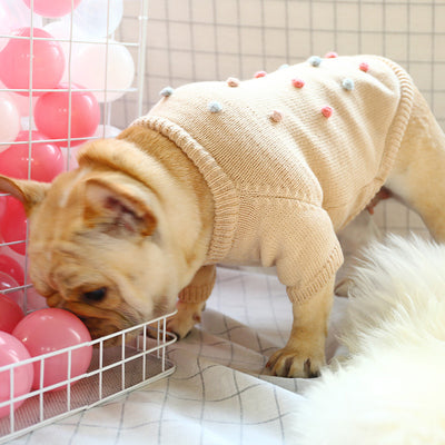 Ropa Térmica para Mascotas - Abrigo Vaca Francesa para Otoño e Invierno