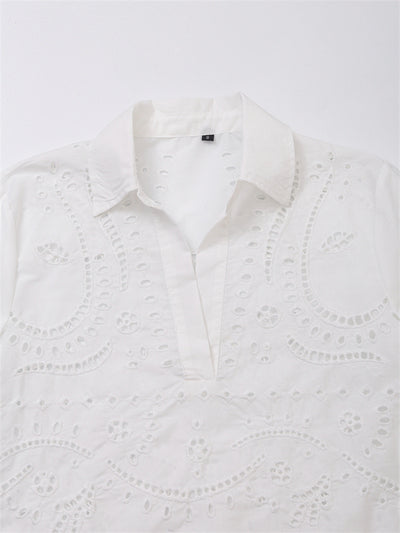 Blusa Casual de Cuello V Versátil y Elegante para Mujer - Image 13