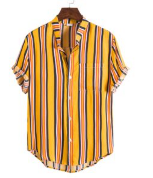 Camisa Casual de Rayas Hawaianas - Image 7