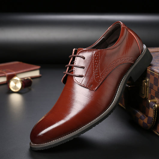 Zapatos Formales de Cuero con Cordones para Hombre Talla Grande - Image 8