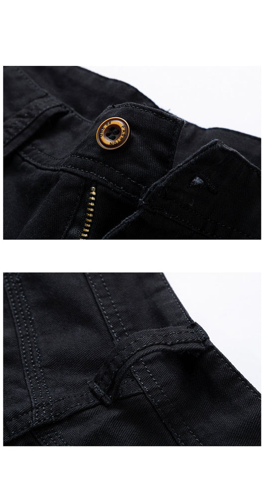 Pantalones Casuales de Algodón para Hombre - Corte Bermuda - Image 11