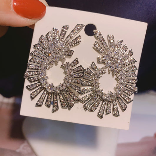 Aretes de Plata 925 Flor Simétrica Elegancia OL Minimalista - Image 4