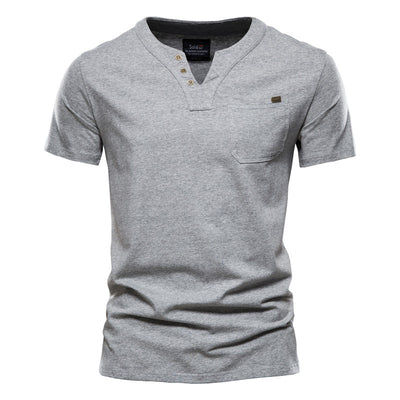 Camiseta Deportiva Slim Fit de Algodón con Bolsillo para Hombre - Image 10