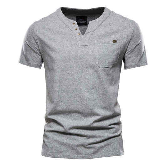 Camiseta Deportiva Slim Fit de Algodón con Bolsillo para Hombre - Image 10