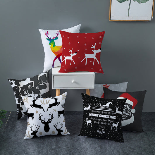 Funda de Cojín de Santa Claus para Decoración Suave del Hogar - Image 11