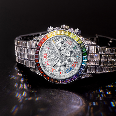 Reloj de Cuarzo Diamante Arcoíris Tres Ojos - Image 34