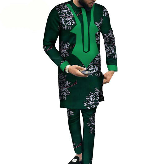 Conjunto Hombre Pantalón y Playera Estampado Batik Algodón - Image 7