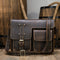 Bolsa Mensajera de Cuero para Hombre con Diseño Horizontal
