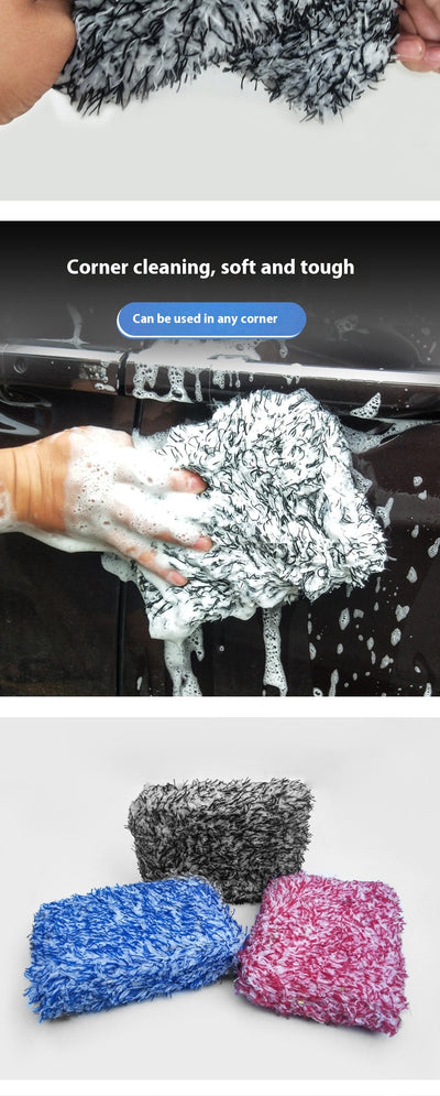 Esponja Microfibra Absorbente para Lavado de Auto - Toalla Coral Fleece Premium - Image 10
