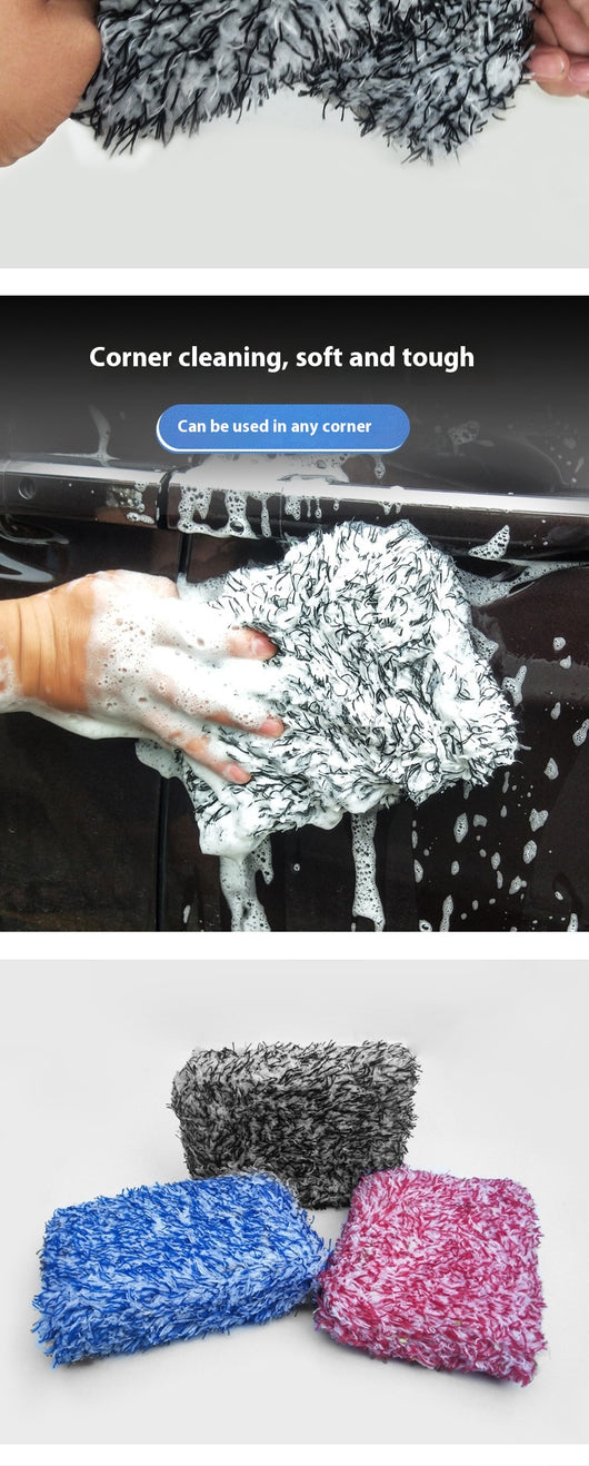 Esponja Microfibra Absorbente para Lavado de Auto - Toalla Coral Fleece Premium - Image 10