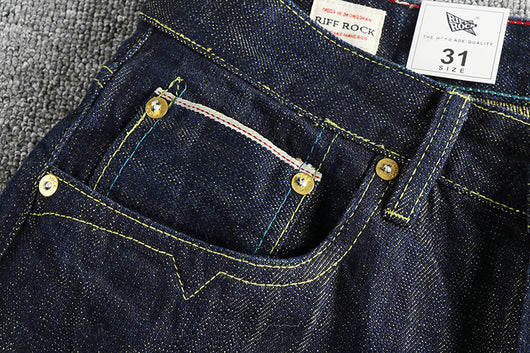 Pantalones Vaqueros Vintage de Algodón Teñido para Hombre - Image 9