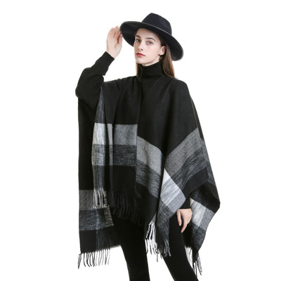 Poncho Cálido Extra Grande con Abertura Frontal - Image 22