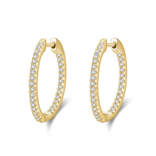 Aretes de Plata Esterlina S925 con Diamantes Incrustados - Lujo Accesible - Image 3