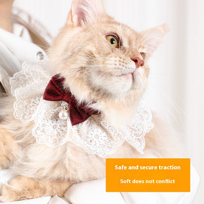 Collar Pañoleta de Encaje para Gatos Todas las Estaciones