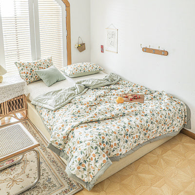 Edredón de Algodón Estilo Japonés con Diseño Floral para Aire Acondicionado - Image 14