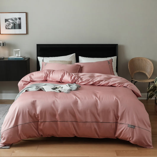 Juego de Sábanas Bordado de 4 Piezas - Comodidad y Estilo Simple - Image 8
