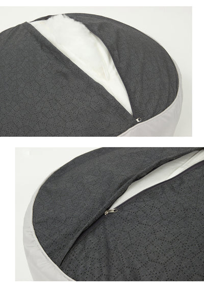 Cama Redonda Impermeable para Mascotas con Funda Lavable y Elástica - Image 14
