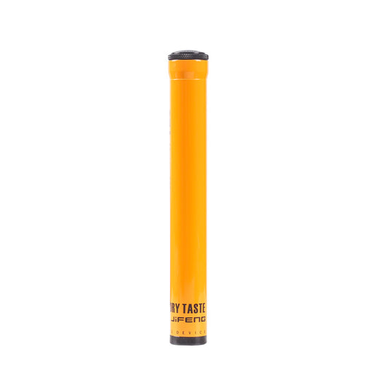 Red portable travel tube made of aluminum alloy with black caps and "RY TASTE JIFENG DEVICE" text. - Image 2