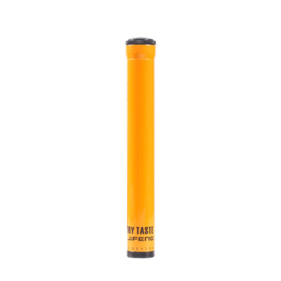 Red portable travel tube made of aluminum alloy with black caps and "RY TASTE JIFENG DEVICE" text. - Image 2