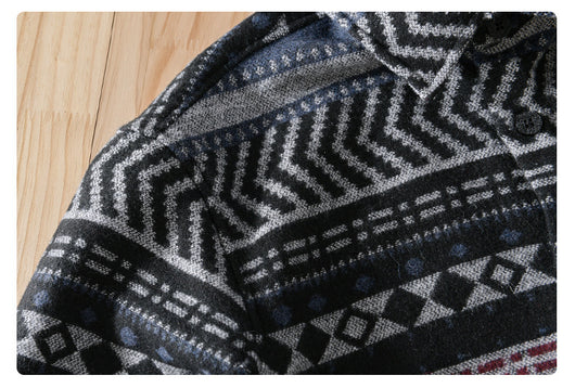 Camisa Acolchada Suelta de Manga Larga para Hombre - Image 23